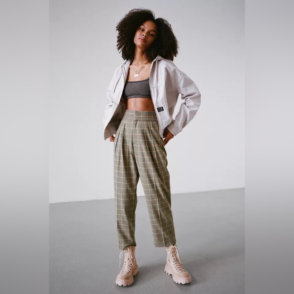 Urban Outfitters Paige High Waist Trousers Size Small-‎ Black and Tan